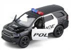 White-Black Kids 1:36 Police Diecast Dodge Durango SRT Toy