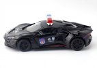 1:32 Kids Black / White Police Diecast Lykan Hypersport Car Toy