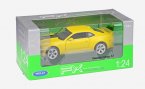 Red / Yellow 1:24 Scale Welly Diecast Chevrolet Camaro Model