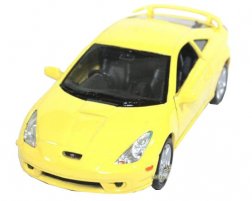 Red /Black /Yellow 1:36 Welly Diecast 2002 Toyota Celica Toy