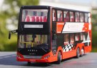 1:40 Diecast Zonson Smart Auto BAZN Double Decker Bus Model