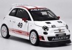 White 1:24 Scale NO.49 Bburago Diecast Fiat Abarth 500 Model