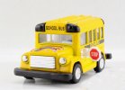 Mini Scale Yellow / Red Kids School Bus Toy