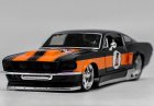 Black-Orange Harley Davidson Diecast Ford Mustang GT Model