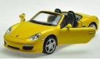 Kids Yellow /Red / Blue 1:32 Scale Diecast Porsche Boxster S Toy