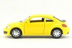 Kids Yellow 1:38 Scale Diecast VW Beetle Toy