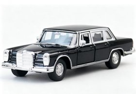 Kids 1:36 Black Welly Diecast 1963 Mercedes-Benz 600 Pullman Toy