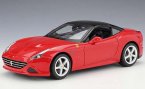 Blue / Red Bburago 1:18 Diecast Ferrari California T Model