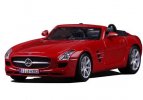 White / Red / Silver 1:24 MaiSto Diecast MERCEDES-BENZ SLS AMG