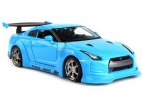 Blue 1:24 Scale Maisto Diecast Nissan GT-R Model