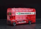 Red / Yellow DIY Plastics London Double Decker Bus Toy