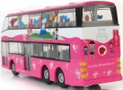 Kids Pink Pull-Back Function Lovely Strawberry Double Decker Bus