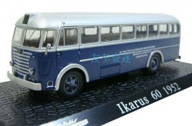 Blue 1:72 Scale Atlas Diecast Ikarus 60 1952 Bus Model