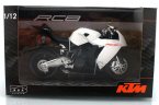 1:12 Scale White / Orange Diecast KTM 1190 RC8R Motorcycle