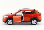 Welly 1:36 Scale White / Orange Diecast Hyundai Tucson Toy