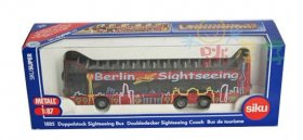 Germany Siku 1:87 Scale Red Alloy Double Decker Tour Bus