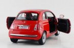 Red / White / Silver / Black Kids 1:36 Diecast FIAT 500C Toy