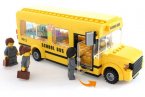 246 Pieces Kids Yellow Building Blocks U.S. School Bus Toy