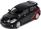 1:64 Scale Black / Red/ Yellow /White Diecast Mazda 3 MPS Model