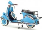 1:8 Scale Blue Vintage Tinplate 1965 Vespa Scooter Model