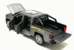 Red / Blue / Gray Diecast Chevrolet Silverado Pickup Truck Toy