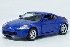 Silver / Blue 1:24 Scale Maisto Diecast Nissan 350Z Model