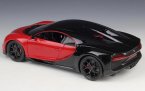 Red 1:18 Scale Bburago Diecast Bugatti Chiron Sport Model
