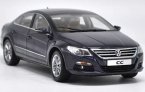 1:18 Scale Black / Golden / Blue Diecast VW CC Model