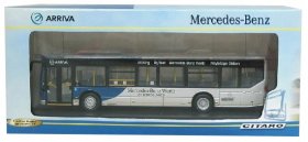 1:76 White-blue CMNL Britain Mercedes-Benz Citaro Bus Model