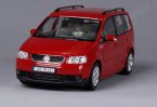 Blue / Red 1:24 Scale Welly Diecast VW Touran Model