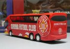 Red Catalonian F.C. Painting Kids Diecast Coach Bus Toy