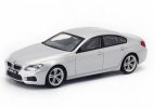 1:43 Scale Kids Silver Diecast BMW M6 Gran Coupe Car Toy