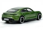 1:64 Scale Green Diecast Porsche Taycan Turbo S Model