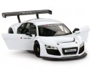 Silver / White 1:24 Scale Diecast Audi R8 LMS Model