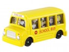 Mini Scale Yellow NO. 154 Snoopy Theme School Bus Toy