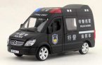 1:32 Scale Kids SWAT Black Diecast Mercedes Benz Sprinter Toy