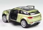 Kid 1:36 White /Light Green / Red Diecast Range Rover Evoque Toy