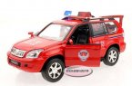 Red / White Kids 1:32 Diecast Toyota Land Cruiser Prado Toy