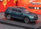 1:43 Scale Blue Diecast 2022 VW Tiguan L SUV Model