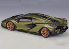 Red / Green 1:24 Bburago Diecast Lamborghini Sian FKP 37 Model