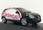 Black 1:43 Scale J-Collection Diecast 2007 Nissan Qashqai Model