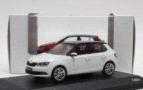 1:43 Scale Red / Blue / White Diecast Skoda Fabia Model