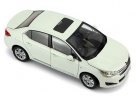 White 1:18 Scale Diecast Citroen C4L Model