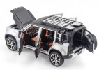 1:24 Scale White /Silver /Green Diecast Land Rover Defender Toy