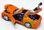 Orange 1:18 Scale Jada Diecast 1955 Toyota Supra Model