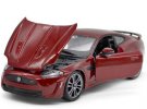 Wine Red / White 1:24 Scale Bburago Diecast Jaguar XKR-S Model