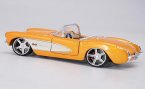 Yellow 1:24 MaiSto Diecast 1957 Chevrolet Corvette Model
