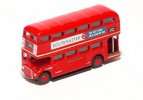 1:150 Mini Scale Red / Silver Oxford London Double-decker Bus