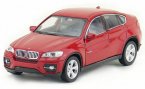 Red / Black Kids 1:36 Scale Welly Diecast BMW X6 SUV Toy