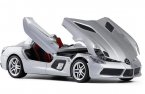 1:24 Scale Silver Diecast Mercedes Benz SLR Stirling Moss Model